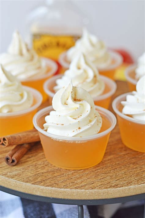 Apple Cider Jello Shots with Fireball Whiskey - Cocktails & Cakes