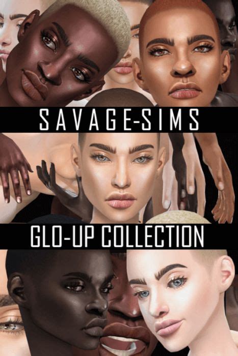 GLO-UP Collection for The Sims 4 | Spring4sims | Sims, Sims 4, The sims 4 skin