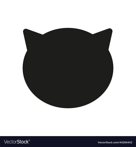 Cat Head Silhouette Art