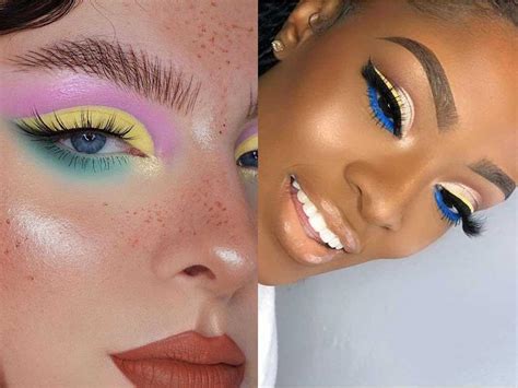 19+ Colorful Makeup Looks - SineadOmeia