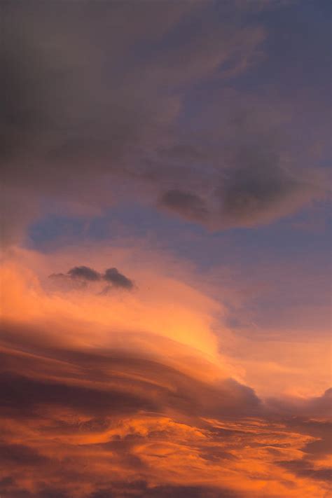 Portrait of Stunning Wave Clouds at Sunset Photograph by Tony Hake ...