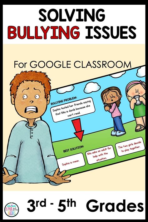 Google Classroom Anti-Bullying Activity with Print Version and Boom Cards in 2021 | Bullying ...