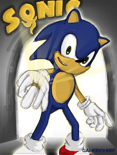 sonic concept art by gamerjohn07 on DeviantArt