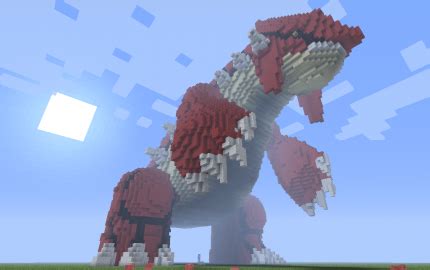 Giant 3D Pixel art Groudon, creation #1015 | Pixel art pokemon, Pokemon, Minecraft pixel art