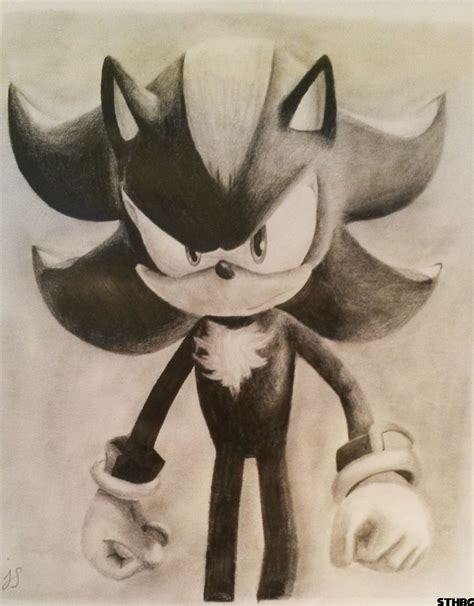 Shadow Drawing. | Shadow the hedgehog, Shadow drawing, Drawings