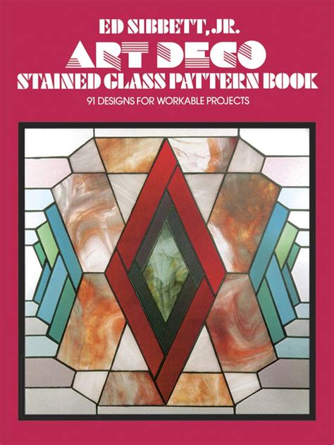 Art Deco Stained Glass Pattern Book - Dover Books