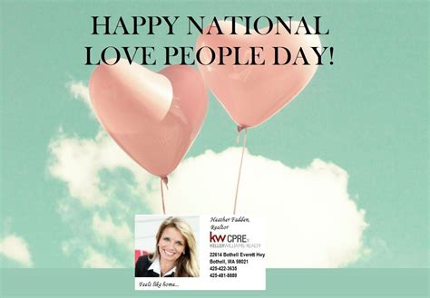 Happy National Love People Day 9/30 | Happy national day, Love people, Happy