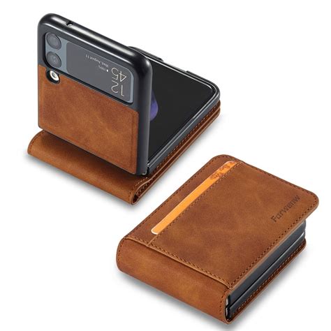 Luxury Leather Wallet Case For Samsung Galaxy Z Flip 5 – Caubade