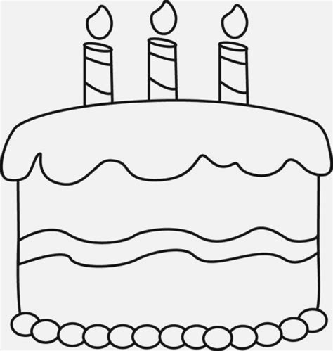 25+ Best Image of Birthday Cake Clipart Black And White | Kleurplaten, Verjaardagskalender ...