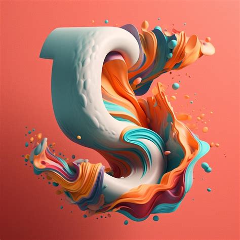 Premium AI Image | There is a colorful liquid pouring out of a white ...