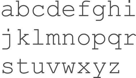 MyFonts: Monospaced typefaces