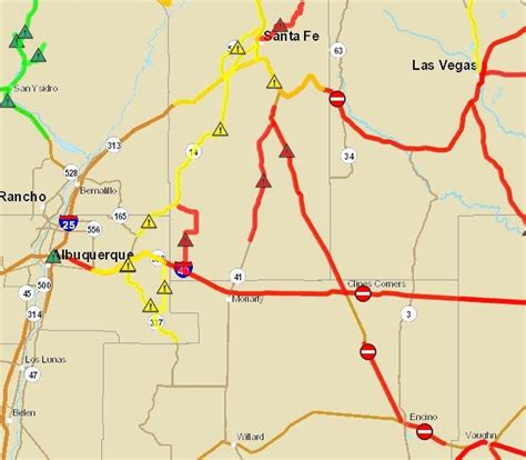 New Mexico Road Conditions Map | Map With Cities