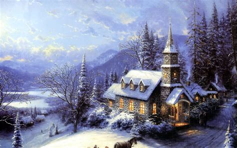 Thomas Kinkade Christmas - Christmas Photo (40841974) - Fanpop