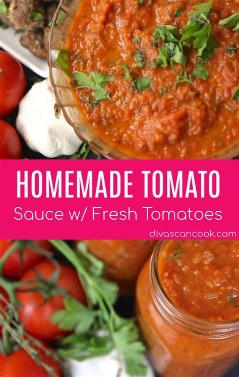 Where Homemade Fresh Tomato Sauce - mediasaja.my.id