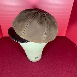 Leather Newsboy Hat - Etsy