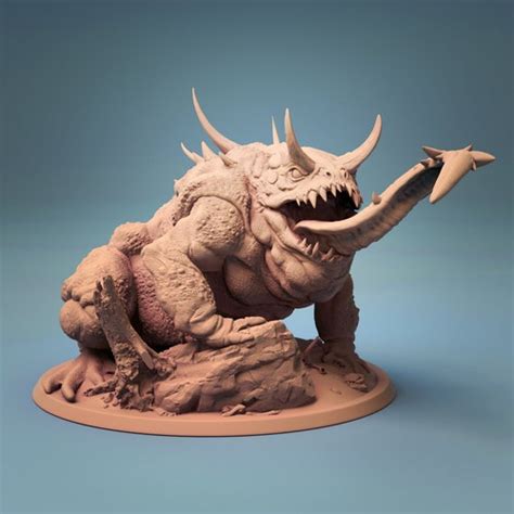 Giant Toad 3d Printed Miniature for Tabletop Rpgsdungeons and - Etsy