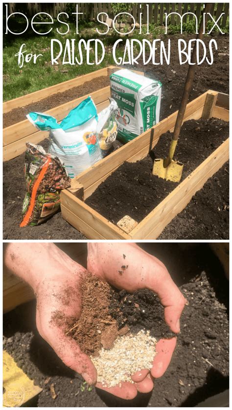 DIY Raised Garden Bed (and an easy soil mixture blend to fill it with ...