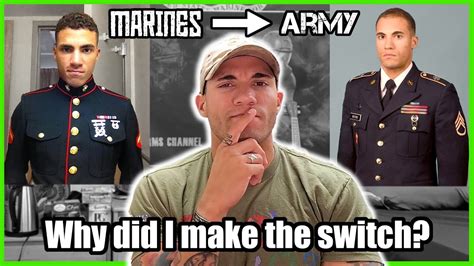 Why I switched from the Marines to the Army - YouTube