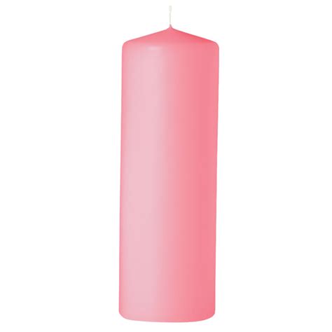 Pink Pillar Candles, 3" x 9" - Royal Imports