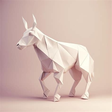 Premium AI Image | A paper origami OX