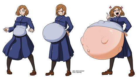 Pregnant Nobara Progression (Cross-Crescent) by TheNyPod4 on DeviantArt