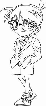 Drawing Detective Conan coloring Page sketch template