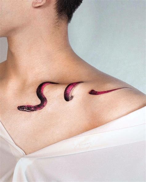 11+ Snake Collarbone Tattoo Ideas That Will Blow Your Mind!