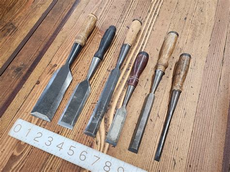 ANTIQUE Tools Woodworking Chisels Size Lot Rare Fine BUCK Stanley ?U ...