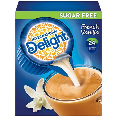 International Delight Sugar-Free French Vanilla Coffee Creamer Singles, 24 Count - Walmart.com ...