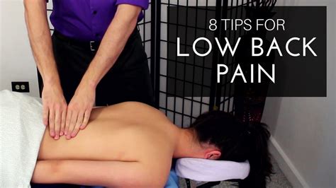 Massage Tutorial: 8 tips for low back pain - YouTube