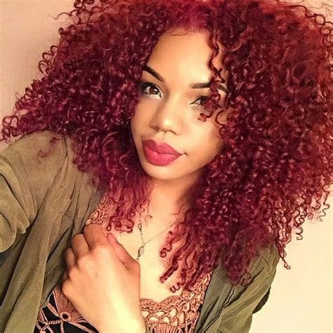 15+ Smart Curly Red Hairstyles Dark Skin