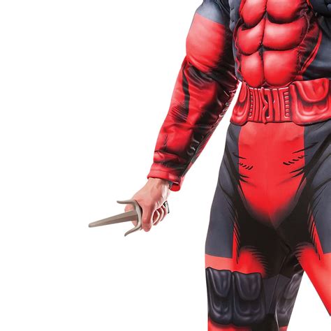 Deadpool Deluxe Muscle Mens Costume Licensed Superhero Marvel Movie incl Mask | eBay