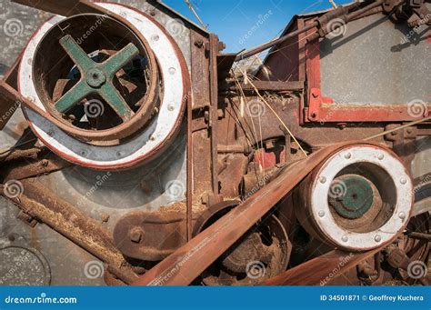 Antique Thresher Or Threshing Machine Stock Image | CartoonDealer.com ...