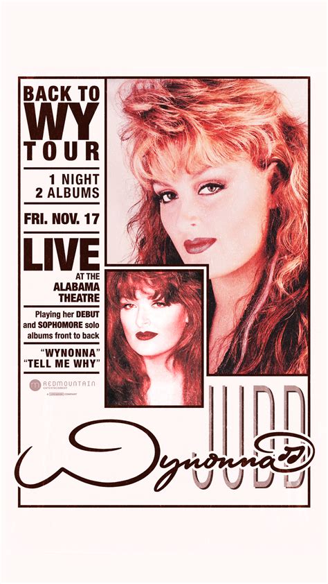 Wynonna Judd: Back to Wy Tour | Alabama Theatre