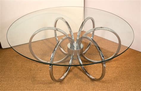 Modern round coffee table glass - Hawk Haven