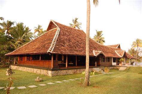 Inner Quadrangle of a Nalukettu, or traditional house, Kerala Mud House, Rest House, India ...