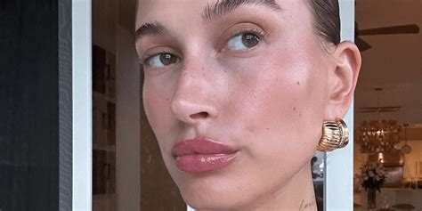 Hailey Bieber Is Making Lip Gloss Nails Her Go-to Summer Mani