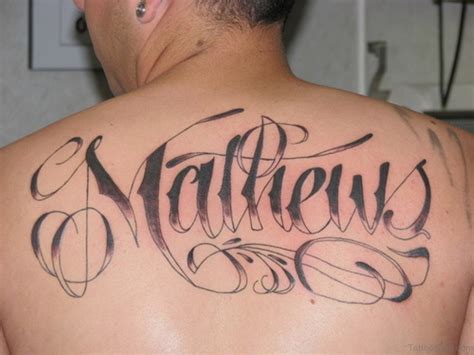 66 Cool Lettering Tattoos For Back