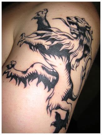 Lion Crest Tattoo