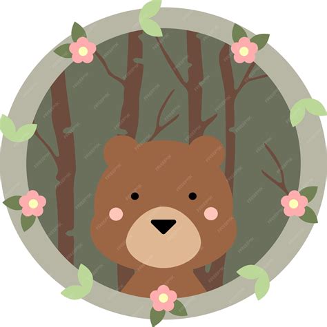 Premium Vector | Baby bear