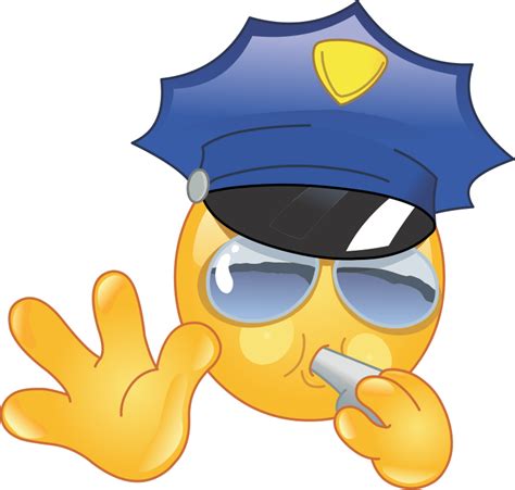 police officer emoji decal