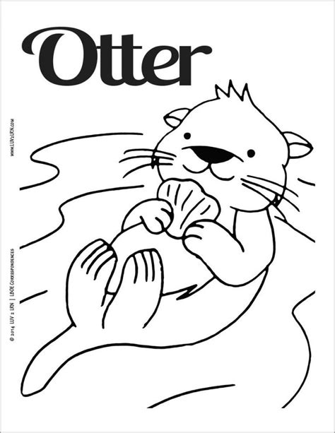 Otter Coloring Pages - ColoringBay