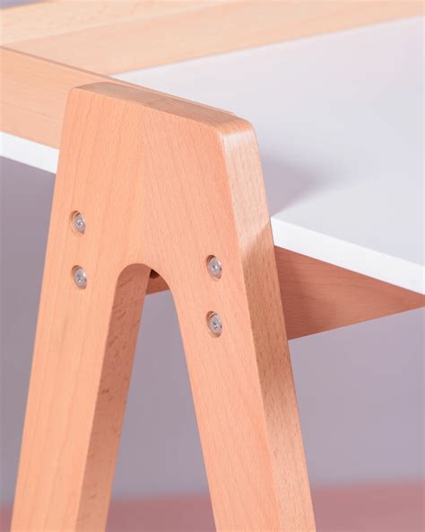 Pop Desk Table | Wooden office tables | Nest Dream Color White