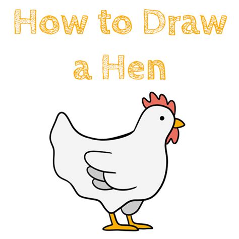 How to Draw a Hen - How to Draw Easy