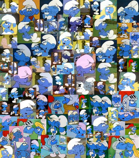 Hefty Smurf Collage by Kiss-the-Iconist on DeviantArt