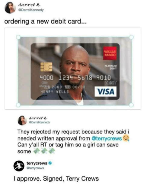 Terry Crews credit card - Meme by DangerousPizza :) Memedroid