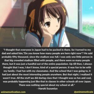 The Greatest Haruhi Suzumiya Quotes Of All Time