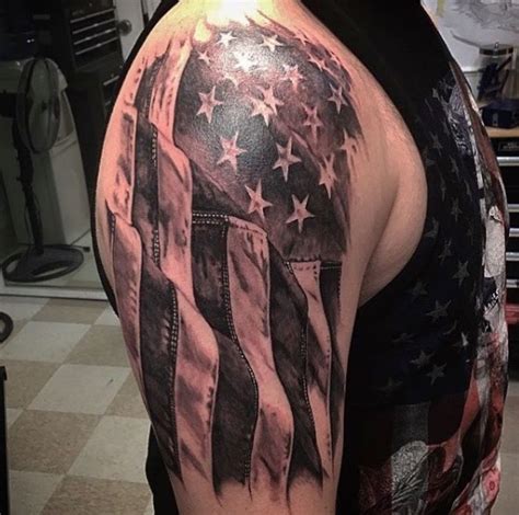 Military Sleeve Tattoo Marines | Military Sleeve Tattoo | American flag ...