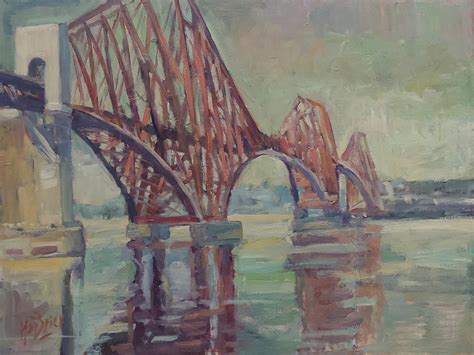 Forth Bridge Painting by Nop Briex - Fine Art America