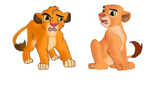 Simba and Nala as cubs by smsjgoku on DeviantArt